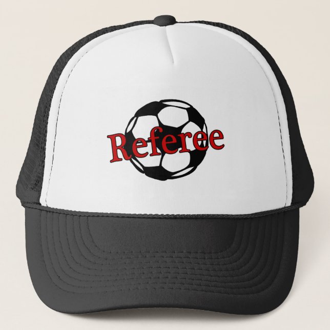 Gorra De Camionero Árbitro del fútbol (Anverso)