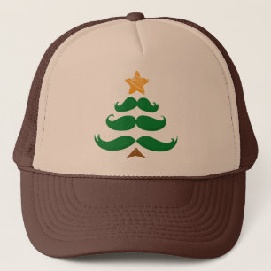 Gorra De Camionero Árbol de Bigote Verde