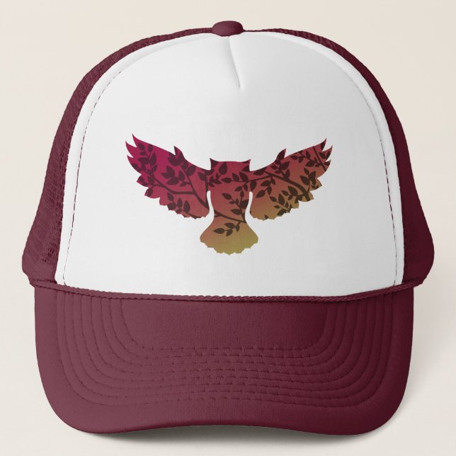 Gorra De Camionero Árbol de búho (Anverso)