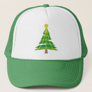 Gorra De Camionero Árbol de invierno navidades con luces-15044