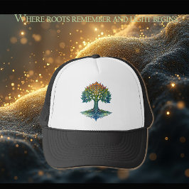 Gorra De Camionero Árbol de la Vida Amanecer Cambiante