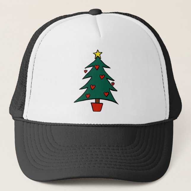 Gorra De Camionero Árbol de navidad (Anverso)