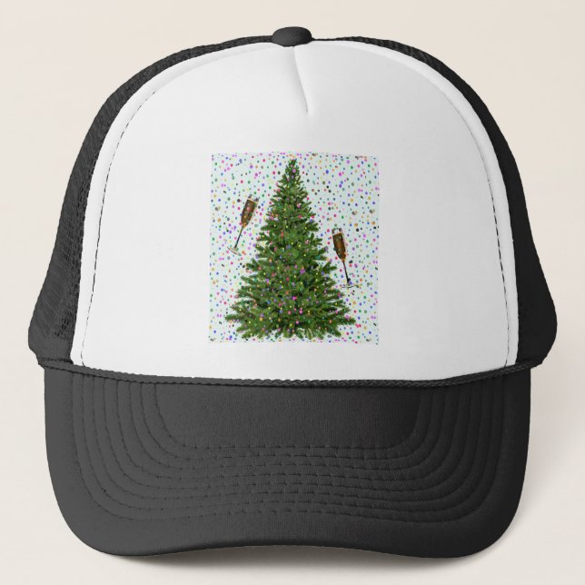 Gorra De Camionero árbol de navidad (Anverso)