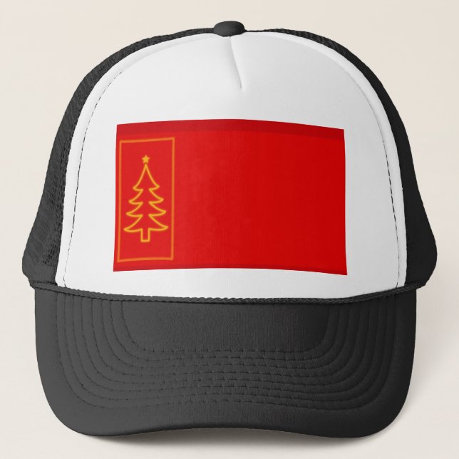 Gorra De Camionero Árbol de Navidad (Anverso)