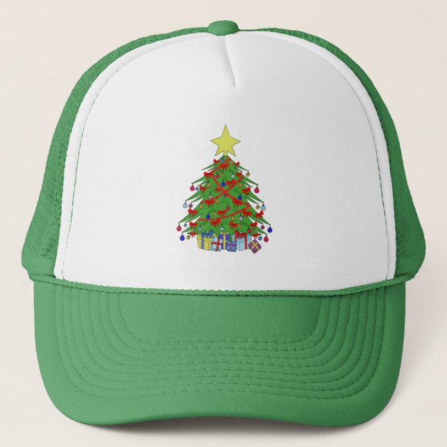 Gorra De Camionero árbol de Navidad (Anverso)