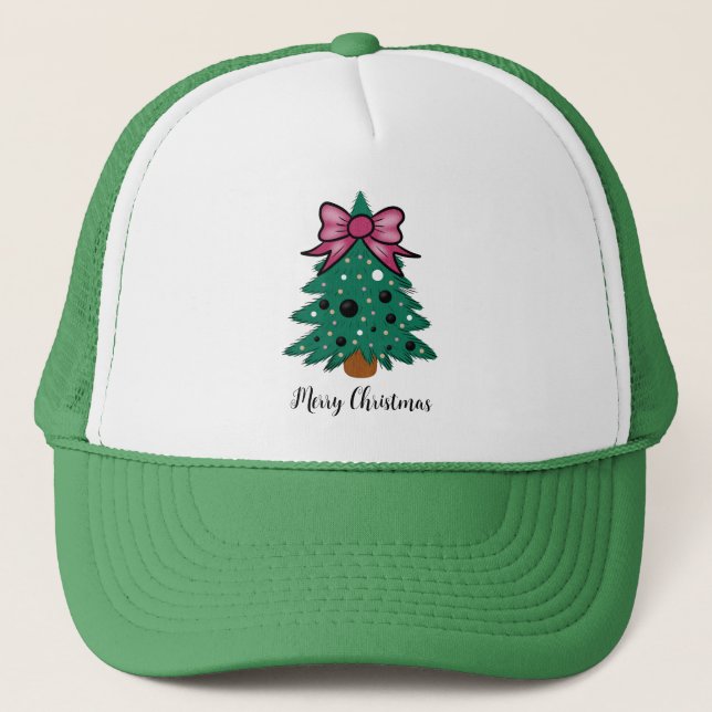 Gorra De Camionero árbol de Navidad (Anverso)