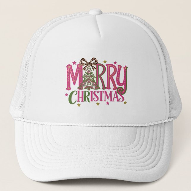 Gorra De Camionero Árbol de navidad (Anverso)
