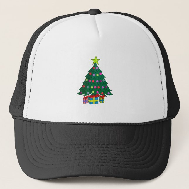 Gorra De Camionero Árbol de Navidad acogedor (Anverso)