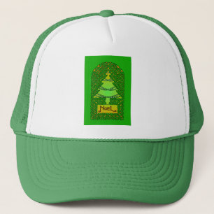Gorra De Camionero Árbol de Navidad Celta - Verde