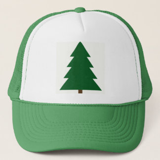 Gorra De Camionero Árbol de Navidad de bloques de madera