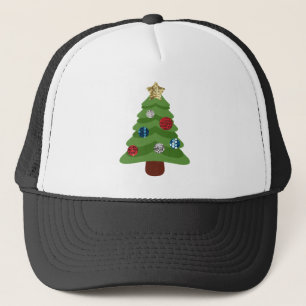 Gorra De Camionero árbol de navidad de emoji