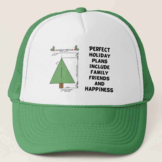 Gorra De Camionero Árbol de Navidad perfecto (Anverso)