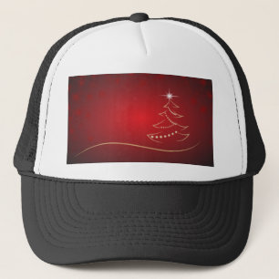 Gorra De Camionero Árbol de Navidad Rojo Navidades Feliz Navidad