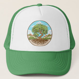 Gorra De Camionero Árbol de oliva Símbolo de paz en tierra palestina 