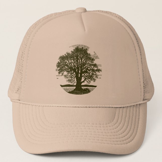 Gorra De Camionero Árbol de roble (Anverso)