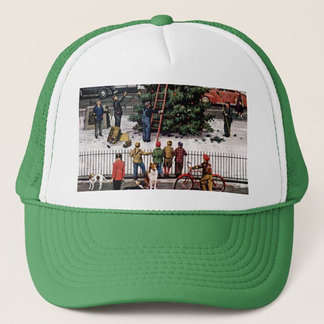 Gorra De Camionero Árbol en plaza (Anverso)