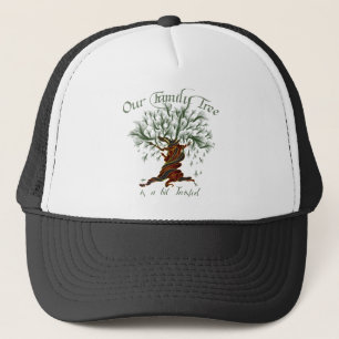 Gorra De Camionero Árbol familiar un poco torcido