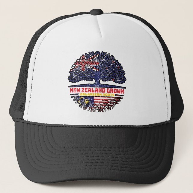 Gorra De Camionero Árbol malasio neozelandés neozelandés (Anverso)