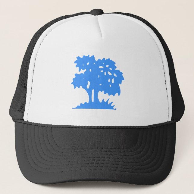 Gorra De Camionero Árbol personalizado - Azul bebé (Anverso)