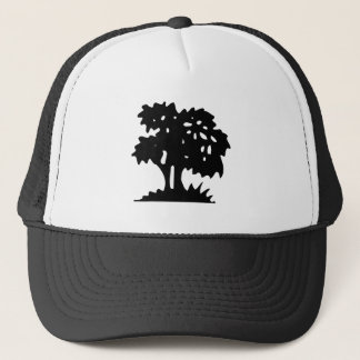Gorra De Camionero Árbol personalizado - Negro
