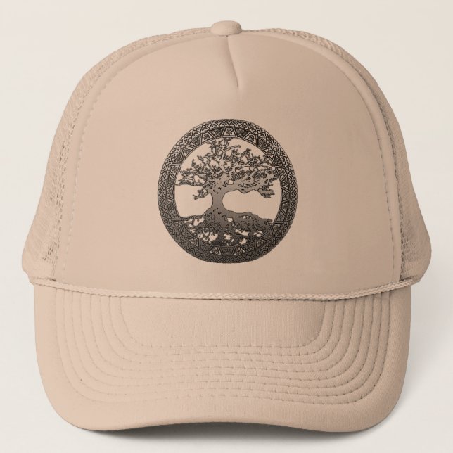 Gorra De Camionero Árbol plateado de la vida (Anverso)