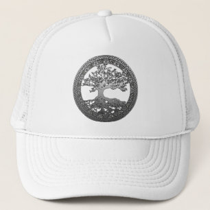 Gorra De Camionero Árbol plateado de la vida