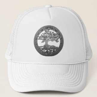 Gorra De Camionero Árbol plateado de la vida