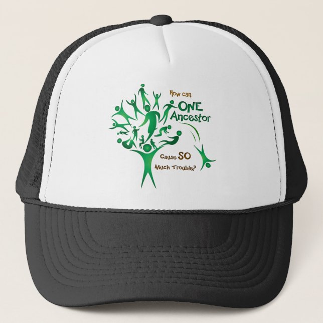 Gorra De Camionero Árbol Un Ancestro (Anverso)