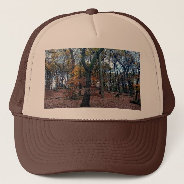 Gorra De Camionero Árboles de otoño (Anverso)