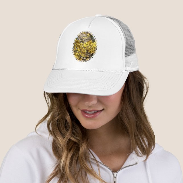 GORRA DE CAMIONERO ÁRBOLES DE OTOÑO AMARILLO (In situ)