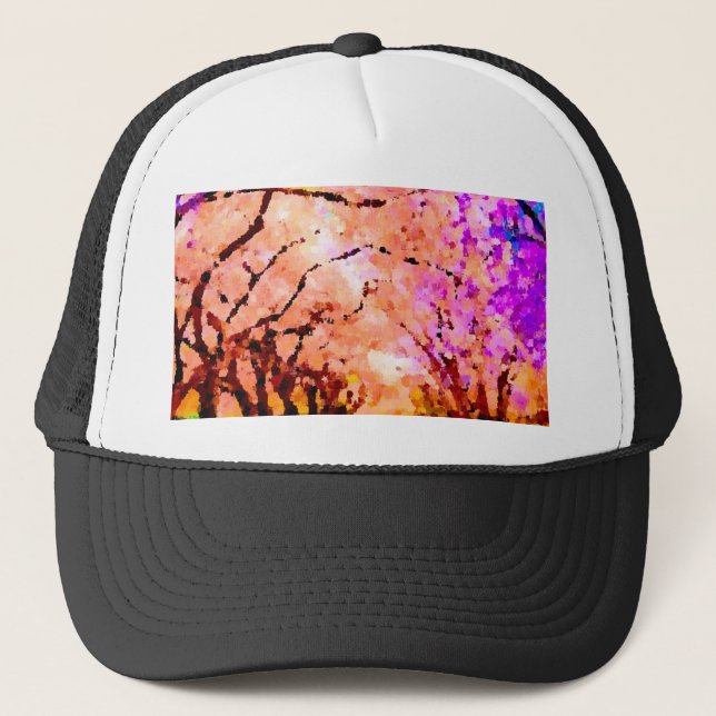 Gorra De Camionero Árboles de primavera (Anverso)