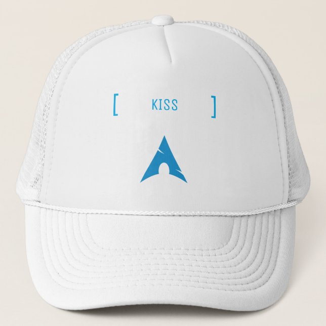 Gorra De Camionero Arch Linux Team  / [ KISS ] (Anverso)