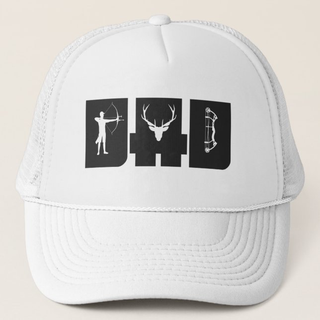 Gorra De Camionero Archery Dad Archer hunde a cazador (Anverso)