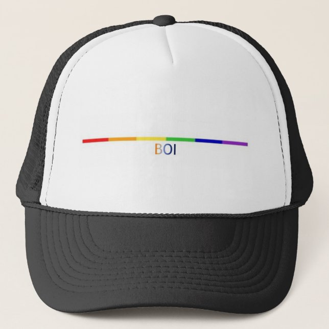 Gorra De Camionero arco iris Boi (Anverso)