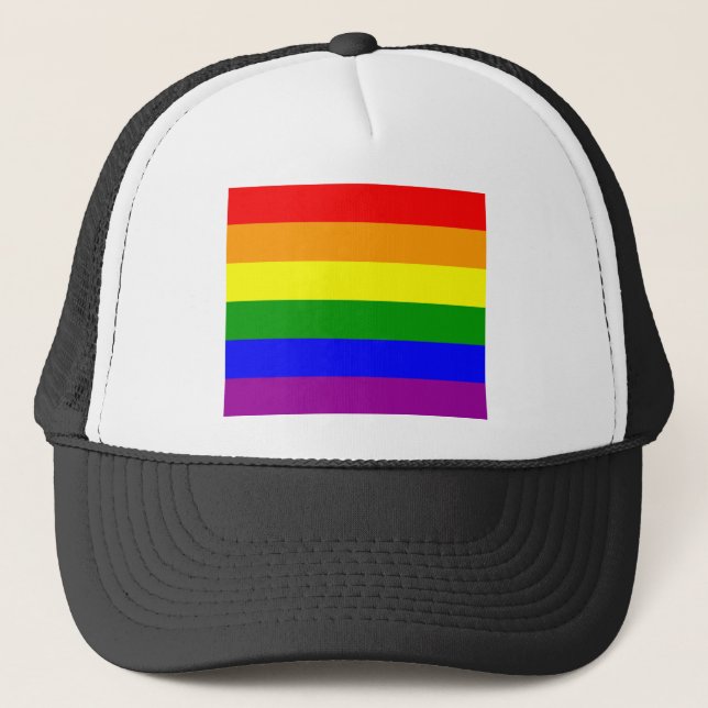Gorra De Camionero Arco iris de Hawaii (Anverso)