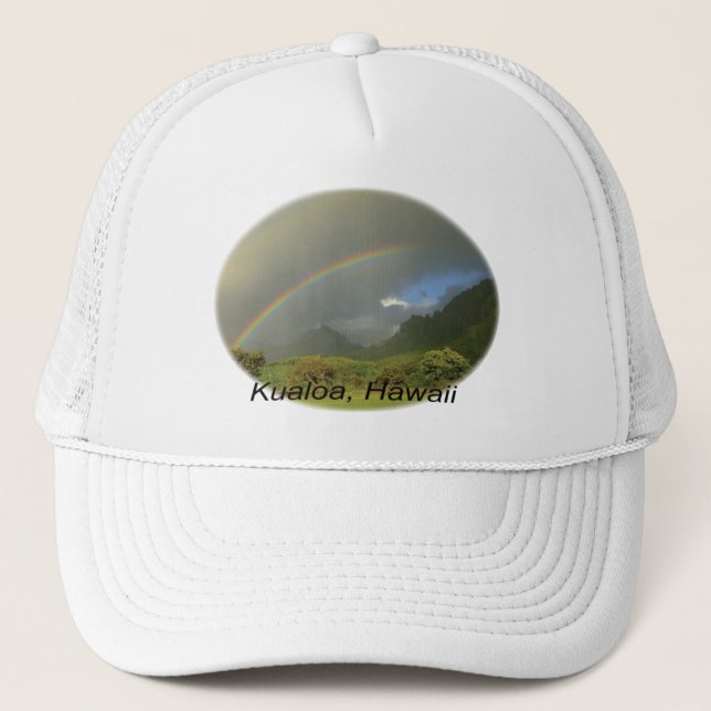 Gorra De Camionero Arco iris de Kualoa (Anverso)