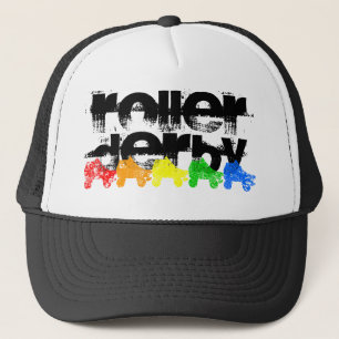 Gorra De Camionero arco iris del grunge del patín de ruedas