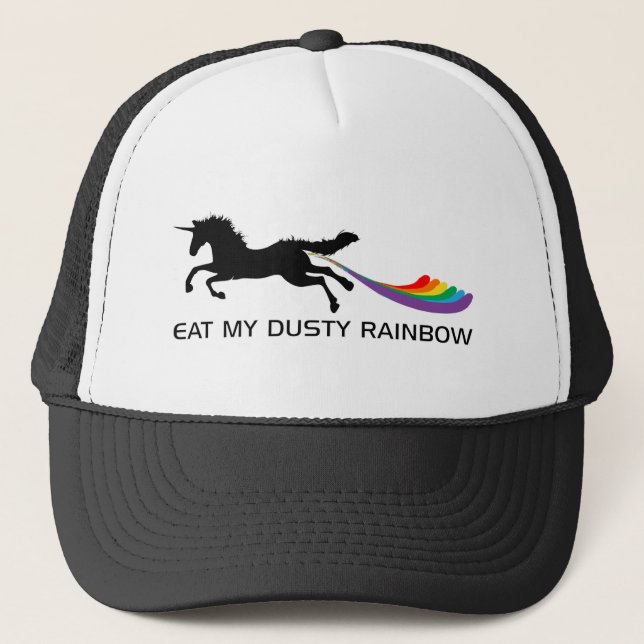Gorra De Camionero Arco iris del unicornio (Anverso)