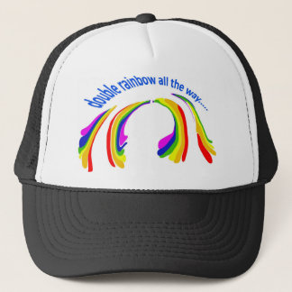 Gorra De Camionero arco iris doble hasta el final
