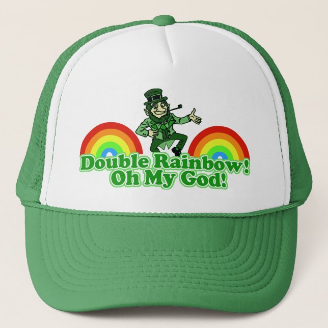 Gorra De Camionero ¡Arco iris doble oh mi dios! (Anverso)