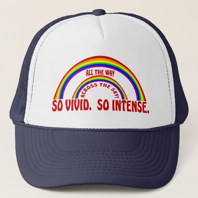 GORRA DE CAMIONERO ARCO IRIS DOBLE - TAN INTENSO TAN VIVO (Anverso)