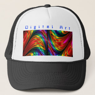 Gorra De Camionero Arcoiris de seda fractal