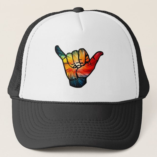 Gorra De Camionero Arcoiris de Shaka (Anverso)