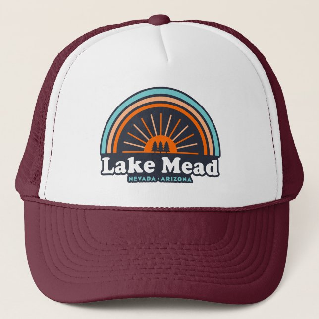 Gorra De Camionero Arcoiris del lago Mead Nevada Arizona (Anverso)