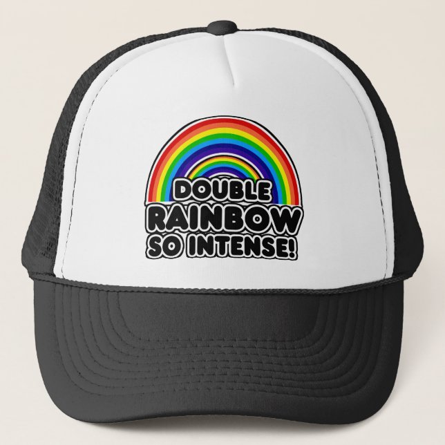 Gorra De Camionero Arcoiris doble tan intenso (Anverso)