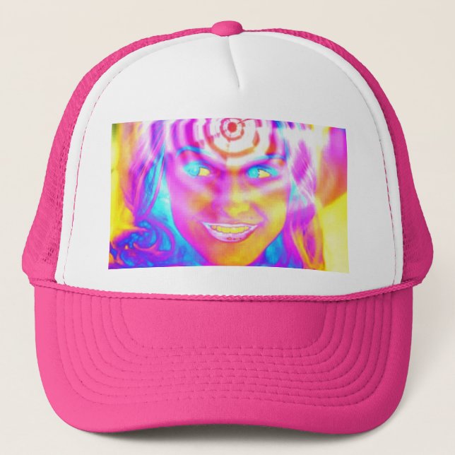 Gorra De Camionero Arcoíris Eléctrico (Anverso)