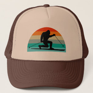 Gorra De Camionero Arcoiris en bicicleta con telemarca