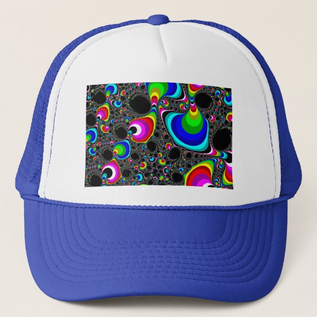 Gorra De Camionero Arcoiris globular - Fractal (Anverso)