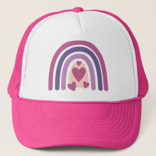 Gorra De Camionero Arcoiris Y Corazón