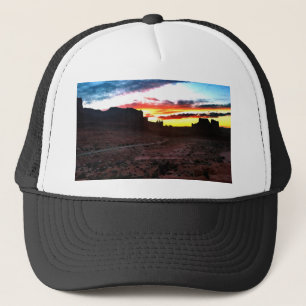 Gorra De Camionero Arcos de observación de las montañas Sunset La Sal